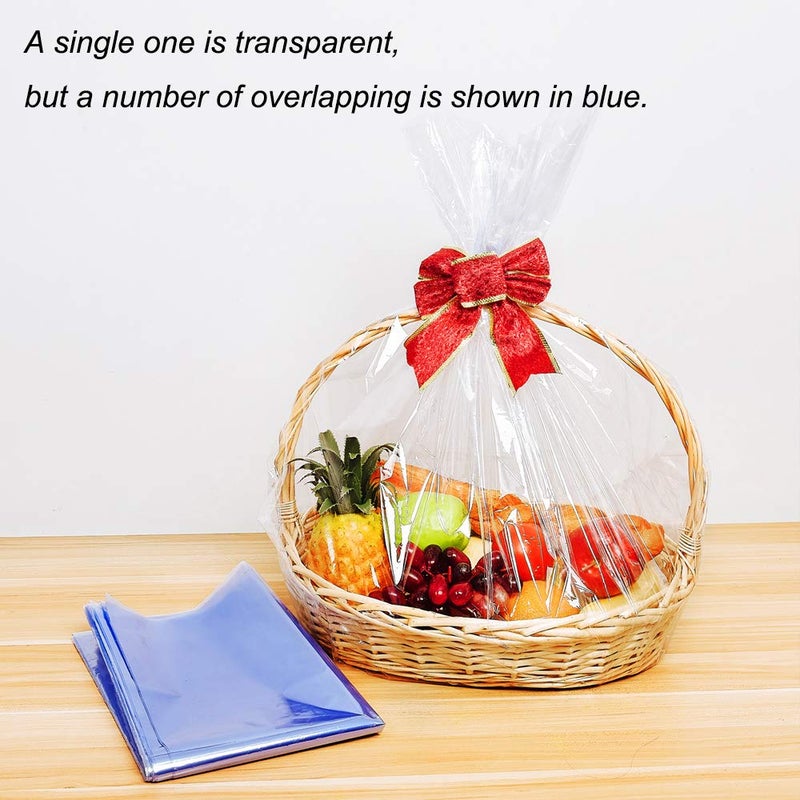 LazyMe Extra Large Jumbo Shrink Wrap Cellophane Bags for Gift Baskets - 40x47 Inch Christmas Basket Bags (10 pcs, XXXL) - Image 4